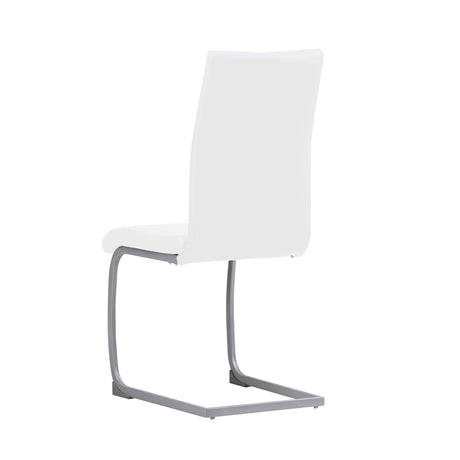 ALBATROS Freischwinger Designerstuhl MURANO | 4er Set | Schwarz, Grau, Beige, Braun, Weiß | Kunstleder Bezug