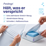 Arensberger Matratzen Topper PREMIUM, 8cm hoch Gelschaum und Memory Gel Foam Matratzentopper