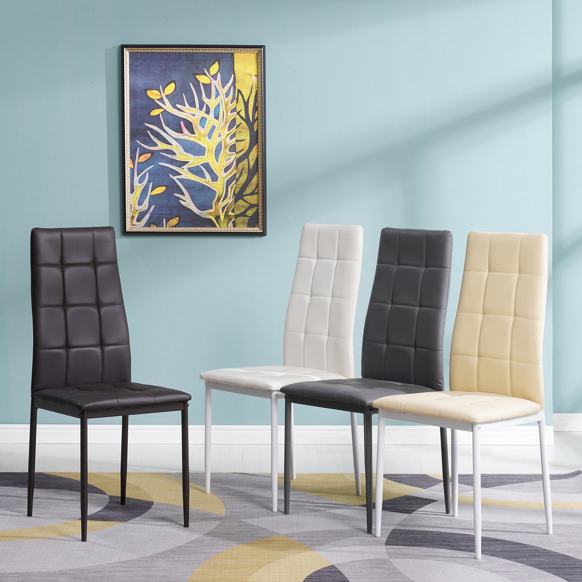 ALBATROS Designer Esszimmerstuhl RIMINI| 4er/6er Set | Schwarz, Grau, Beige, Braun, Rot, Weiß | Kunstleder Bezug
ALBATROS Esszimmer Designerstuhl RIMINI | 4er/6er Set | Schwarz, Grau, Beige, Braun, Rot, Weiß | Kunstleder Bezug