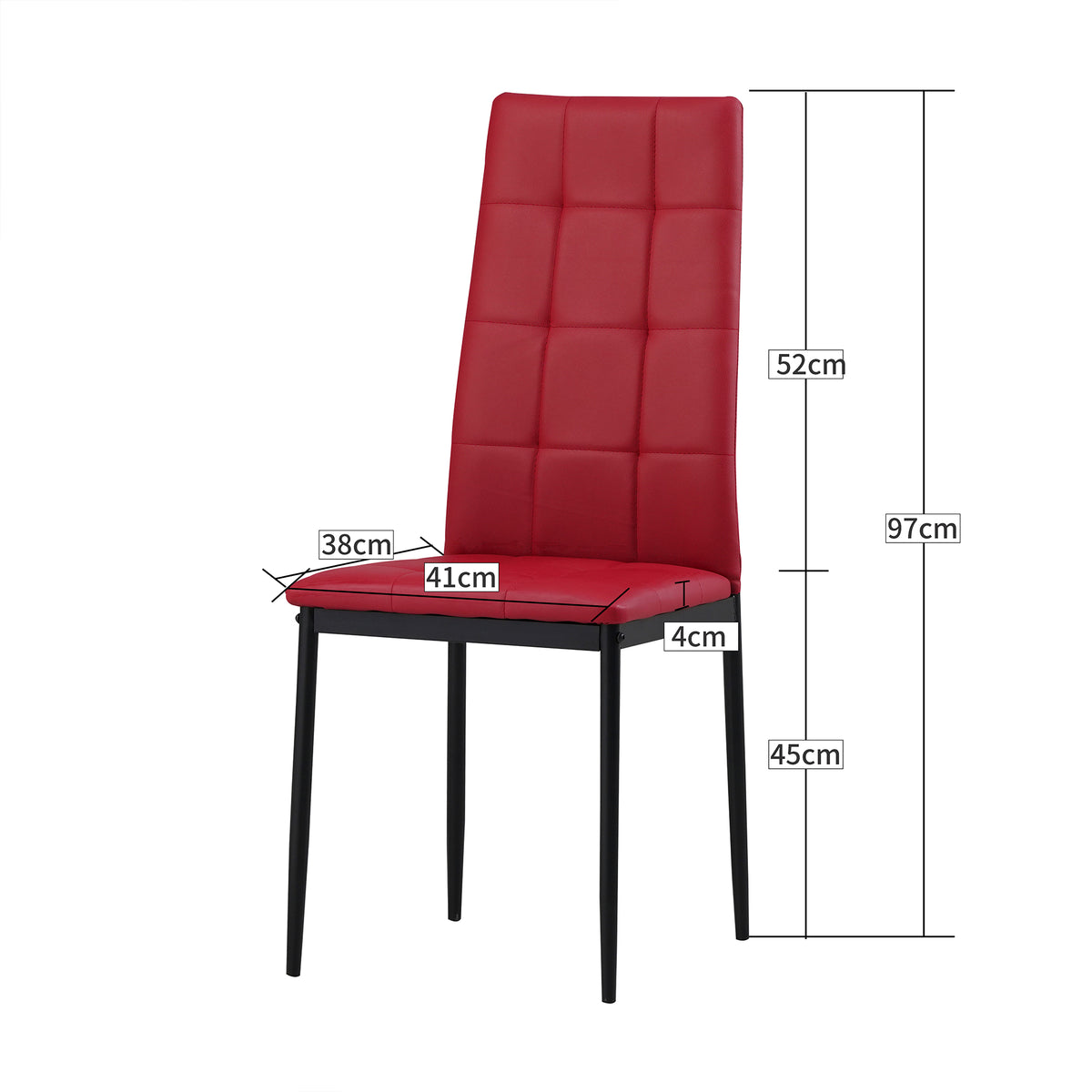 ALBATROS Designer Esszimmerstuhl RIMINI| 4er/6er Set | Schwarz, Grau, Beige, Braun, Rot, Weiß | Kunstleder Bezug
ALBATROS Esszimmer Designerstuhl RIMINI | 4er/6er Set | Schwarz, Grau, Beige, Braun, Rot, Weiß | Kunstleder Bezug