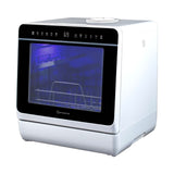 SP9 Dual Mini Geschirrspüler | Tischgeschirrspüler für 1-5 Personen, 8 Programme, 950W | Kleine Spülmaschine freistehend mit LED, Touch, Tank & Wasseranschluss | leise & kompakt
