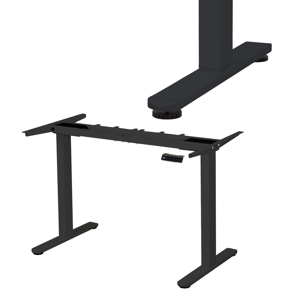 höhenverstellbares Schreibtischgestell LIFT S5 schwarz/weiß/silber, elektrisch