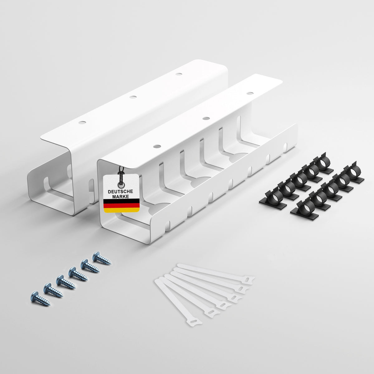 Kabelkanal Schreibtisch Komplettset - verschiedene Sets