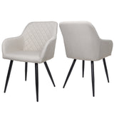 ALBATROS Designer Esszimmerstuhl SILA | 2er Set | Schwarz, Grau, Beige, Anthrazit, Braun| Stoff Bezug