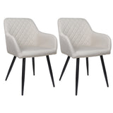 ALBATROS Designer Esszimmerstuhl SILA | 2er Set | Schwarz, Grau, Beige, Anthrazit, Braun| Stoff Bezug