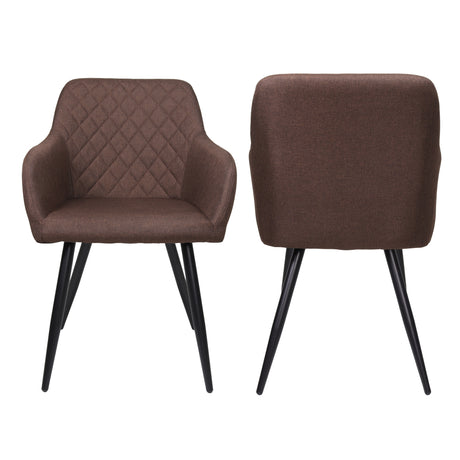 ALBATROS Designer Esszimmerstuhl SILA | 2er Set | Schwarz, Grau, Beige, Anthrazit, Braun| Stoff Bezug