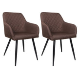 ALBATROS Designer Esszimmerstuhl SILA | 2er Set | Schwarz, Grau, Beige, Anthrazit, Braun| Stoff Bezug