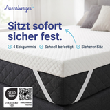 Topper SOFT Plus, Memory Foam Matratzentopper, waschbarer Bezug, geeignet für Federkern & Schaumstoff Matratzen, H2, Matratzenauflage Höhe 7cm