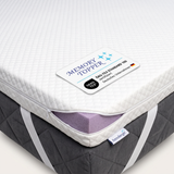 Arensberger Matratzen Topper SOFT, Memory Foam Matratzentopper, waschbarer Bezug, geeignet für Federkern & Schaumstoff Matratzen, H2, Matratzenauflage Höhe 5cm