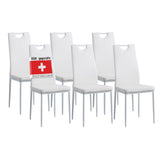 ALBATROS Designer Esszimmerstuhl SALERNO | 4er/6er Set | Schwarz, Grau, Beige, Braun, Rot, Weiß | Kunstleder Bezug