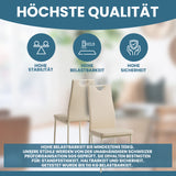 ALBATROS Designer Esszimmerstuhl SALERNO | 4er/6er Set | Schwarz, Grau, Beige, Braun, Rot, Weiß | Kunstleder Bezug