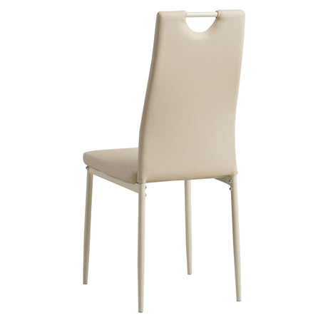 ALBATROS Designer Esszimmerstuhl SALERNO | 4er/6er Set | Schwarz, Grau, Beige, Braun, Rot, Weiß | Kunstleder Bezug