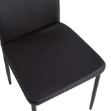 ALBATROS Designer Esszimmerstuhl SALERNO | 4er/6er Set | Schwarz, Grau, Beige, Braun, Rot, Weiß | Kunstleder Bezug