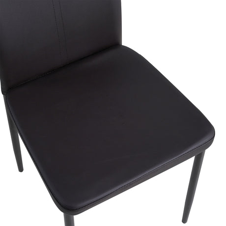 ALBATROS Designer Esszimmerstuhl SALERNO | 4er/6er Set | Schwarz, Grau, Beige, Braun, Rot, Weiß | Kunstleder Bezug