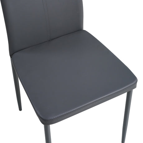 ALBATROS Designer Esszimmerstuhl SALERNO | 4er/6er Set | Schwarz, Grau, Beige, Braun, Rot, Weiß | Kunstleder Bezug