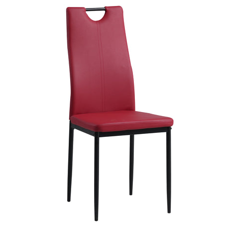 ALBATROS Designer Esszimmerstuhl SALERNO | 4er/6er Set | Schwarz, Grau, Beige, Braun, Rot, Weiß | Kunstleder Bezug