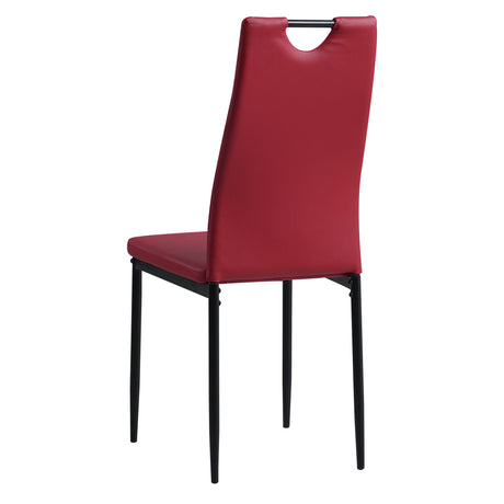 ALBATROS Designer Esszimmerstuhl SALERNO | 4er/6er Set | Schwarz, Grau, Beige, Braun, Rot, Weiß | Kunstleder Bezug