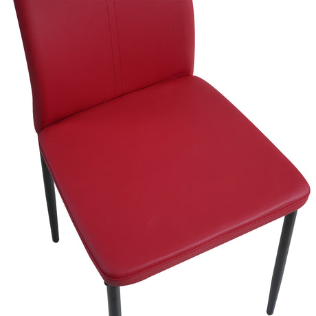 ALBATROS Designer Esszimmerstuhl SALERNO | 4er/6er Set | Schwarz, Grau, Beige, Braun, Rot, Weiß | Kunstleder Bezug
