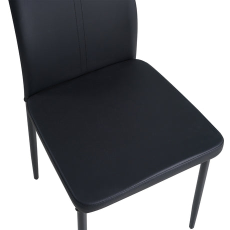ALBATROS Designer Esszimmerstuhl SALERNO | 4er/6er Set | Schwarz, Grau, Beige, Braun, Rot, Weiß | Kunstleder Bezug