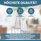 ALBATROS Designer Esszimmerstuhl SALERNO | 4er/6er Set | Schwarz, Grau, Beige, Braun, Rot, Weiß | Kunstleder Bezug