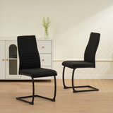 ALBATROS Freischwinger Designerstuhl TURANO | 4er Set | Schwarz, Grau, Beige | Stoff Bezug