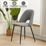 ALBATROS Designer Esszimmerstuhl SILVI | 2er Set | Schwarz, Grau, Beige | Cord Bezug