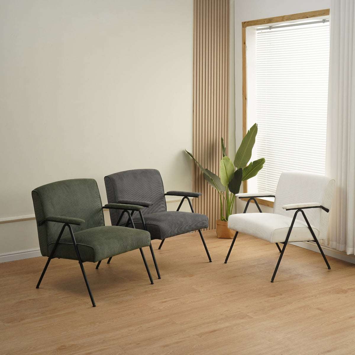 Albatros Designer Vintage Sessel Stanford, hochwertiger Cord Stoff Bezug