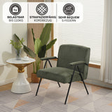 Albatros Designer Vintage Sessel Stanford, hochwertiger Cord Stoff Bezug