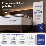 Arensberger Taschenfederkernmatratze VIKTORIA - 25cm hoch mit integriertem Topper