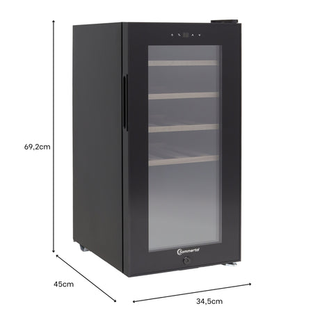 Sommertal temperierter Cannabis Schrank | WK50 | 5–20C° einstellbar & abschließbar mit UV-Schutz | Kühlschrank zur optimalen Lagerung von CBD, Weed, Marihuana, Hanf, Tabak, THC, Haschisch | Grow Zubehör