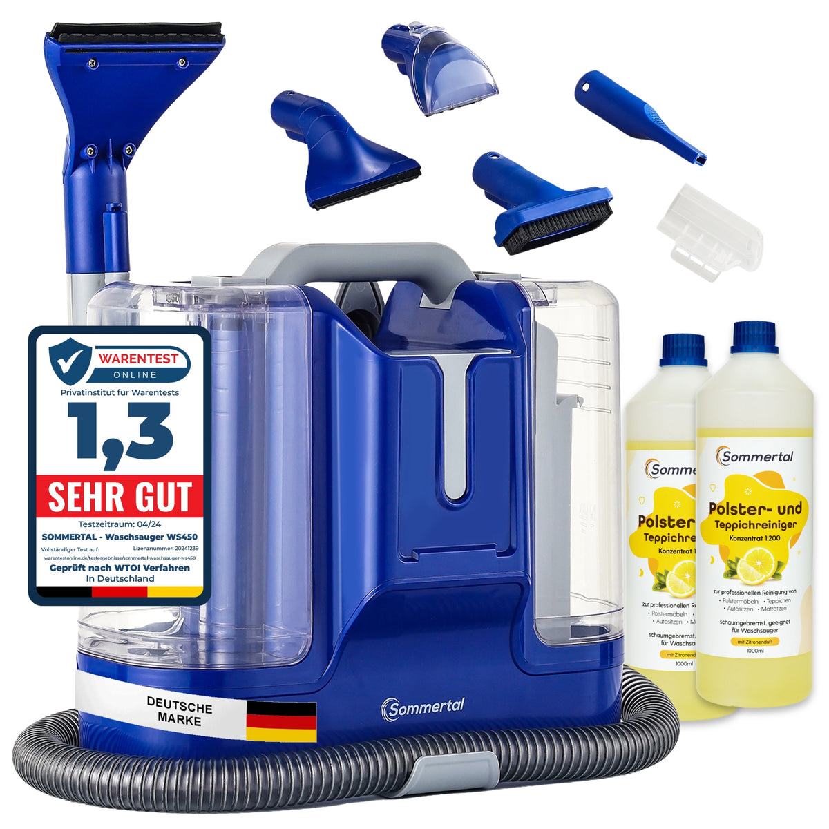 Sommertal Waschsauger WS450 + 2L Polsterreiniger
