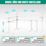 Eckschreibtisch Gestell LIFT L7, stufenlos verstellbar in Höhe, Breite und Winkel, 3 Motoren, elektrisch