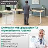 Eckschreibtisch Gestell LIFT L7, stufenlos verstellbar in Höhe, Breite und Winkel, 3 Motoren, elektrisch