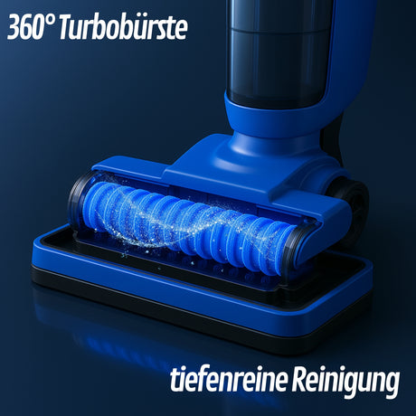 W2 Akku Wischsauger | Nass Trockensauger | Waschsauger kabellos | Staubsauger Saugwischer | 0,5h Laufzeit | Zubehör HEPA-Filter, Ladestation