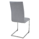 ALBATROS Freischwinger Designerstuhl LUGANO | 4er Set | Schwarz, Grau | Stoff Bezug