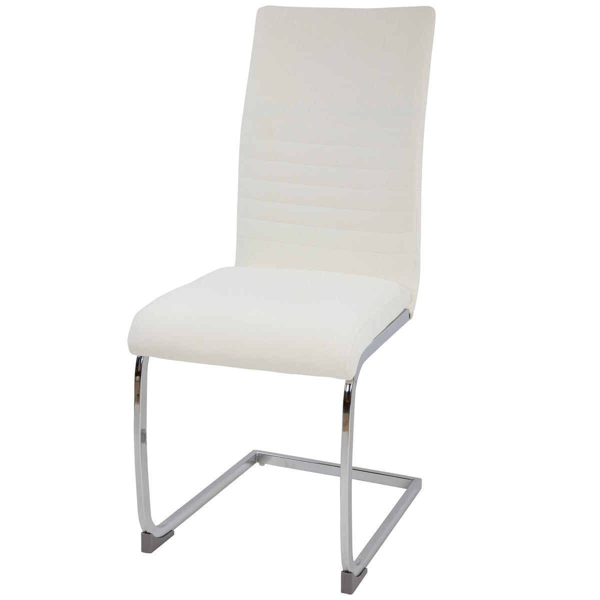 ALBATROS Freischwinger Designerstuhl LUGANO | 4er Set | Schwarz, Grau | Stoff Bezug