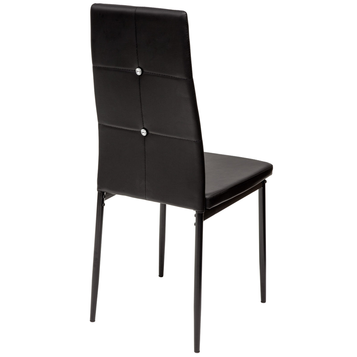 ALBATROS Designer Esszimmerstuhl DIAMOND | 4er/6er Set | Schwarz, Grau, Weiß | Kunstleder Bezug