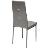 ALBATROS Designer Esszimmerstuhl DIAMOND | 4er/6er Set | Schwarz, Grau, Weiß | Kunstleder Bezug