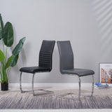 ALBATROS Freischwinger Designerstuhl BURANO | 4er Set | Schwarz, Grau, Beige, Braun, Weiß | Kunstleder Bezug