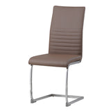 ALBATROS Freischwinger Designerstuhl BURANO | 4er Set | Schwarz, Grau, Beige, Braun, Weiß | Kunstleder Bezug