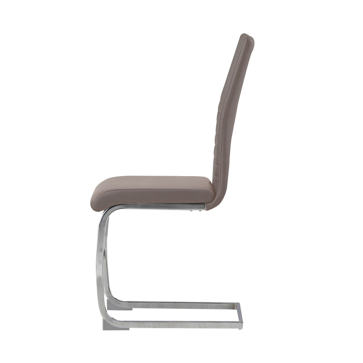 ALBATROS Freischwinger Designerstuhl BURANO | 4er Set | Schwarz, Grau, Beige, Braun, Weiß | Kunstleder Bezug