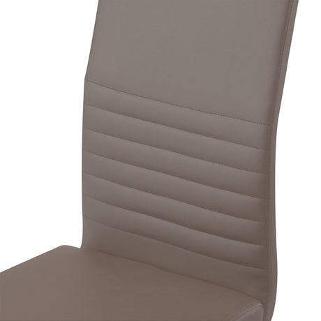 ALBATROS Freischwinger Designerstuhl BURANO | 4er Set | Schwarz, Grau, Beige, Braun, Weiß | Kunstleder Bezug