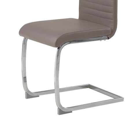 ALBATROS Freischwinger Designerstuhl BURANO | 4er Set | Schwarz, Grau, Beige, Braun, Weiß | Kunstleder Bezug