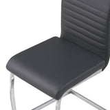 ALBATROS Freischwinger Designerstuhl BURANO | 4er Set | Schwarz, Grau, Beige, Braun, Weiß | Kunstleder Bezug