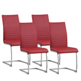 ALBATROS Freischwinger Designerstuhl BURANO | 4er Set | Schwarz, Grau, Beige, Braun, Weiß | Kunstleder Bezug