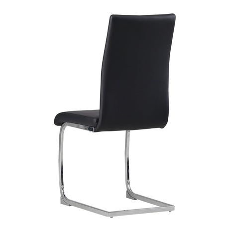 ALBATROS Freischwinger Designerstuhl BURANO | 4er Set | Schwarz, Grau, Beige, Braun, Weiß | Kunstleder Bezug