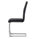 ALBATROS Freischwinger Designerstuhl BURANO | 4er Set | Schwarz, Grau, Beige, Braun, Weiß | Kunstleder Bezug