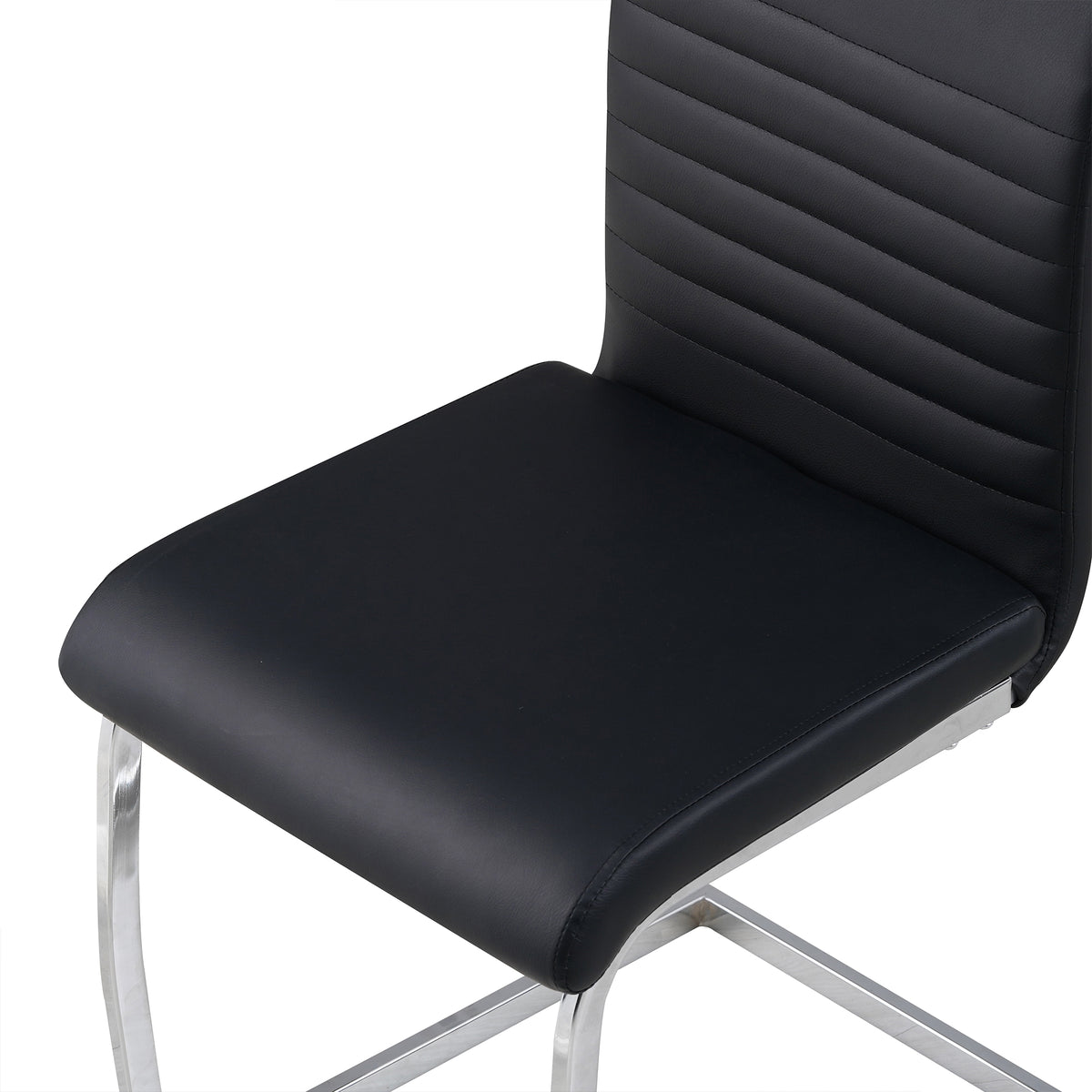 ALBATROS Freischwinger Designerstuhl BURANO | 4er Set | Schwarz, Grau, Beige, Braun, Weiß | Kunstleder Bezug