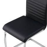 ALBATROS Freischwinger Designerstuhl BURANO | 4er Set | Schwarz, Grau, Beige, Braun, Weiß | Kunstleder Bezug