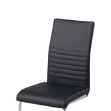 ALBATROS Freischwinger Designerstuhl BURANO | 4er Set | Schwarz, Grau, Beige, Braun, Weiß | Kunstleder Bezug